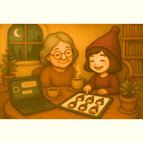 ChatGPT画像生成LINEスタンプお教室の様子記録｜2025年4月15日