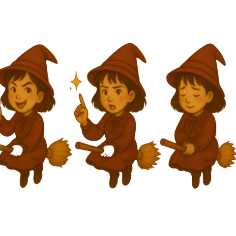 昭和の魔女らるこLINEスタンプ・キャラ統一化への道のり