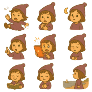 昭和の魔女らるこLINEスタンプ・キャラ統一化への道のり