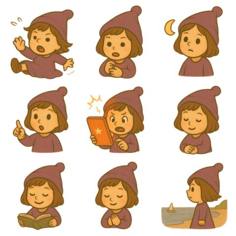 昭和の魔女らるこLINEスタンプ・キャラ統一化への道のり